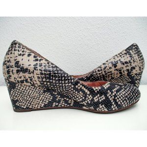 Vionic Antonia Snakeskin Wedge Sz 8